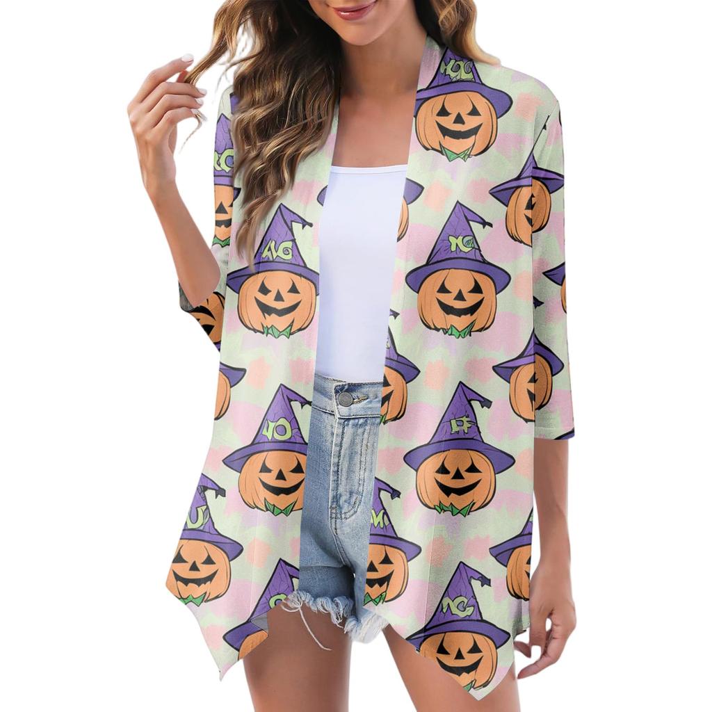 Women's Fashion Casual Comfortable Three-quarter Sleeve Cardigan Jacket