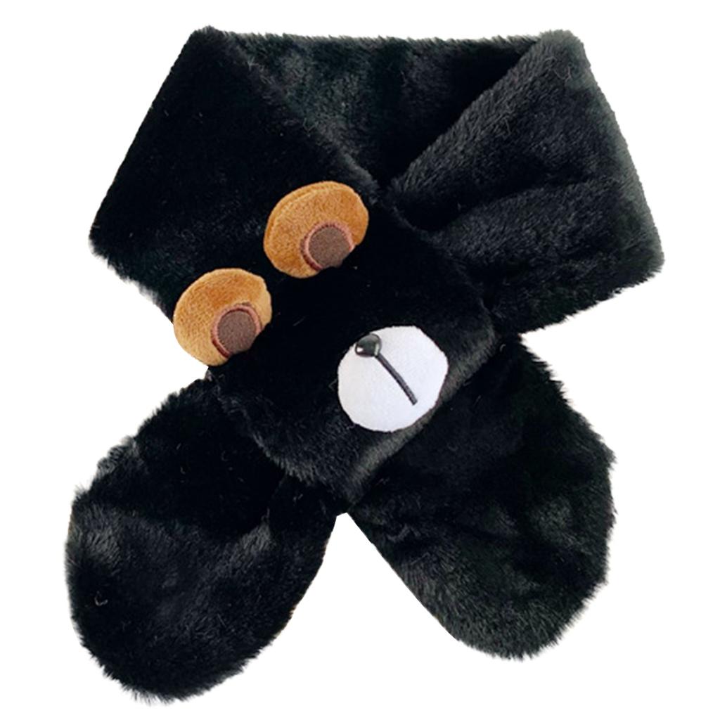 Baby Winter Warm Bear Scarf Plush Neckwrap Toddler Breathable Outdoor Neck Scarf