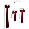 New Large Christmas Bow Decoration Red Velvet Big Ribbon Ribbon Decor Tree Topper Bow Fireplace Decor