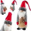 Large Christmas Gnome Dwarf Gnome Under the Christmas Tree Decoration Ornament 35Cm