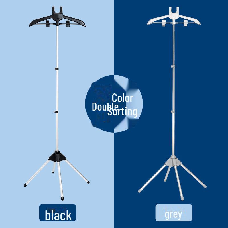 Faltbarer Kleiderbügel mit Handbügelbrett und verstellbarem Stützgestell