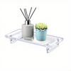 Compact Design Acrylic Bathroom Tray Decorative Tray Hand-Sanded Corners Multi-Functional Use For Kitchen Organization