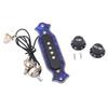 Acoustic Guitar Pickup 4 Strings Copper Coil Guitar Pickup Replacement for Practice and Performance GMB334 Blue Color