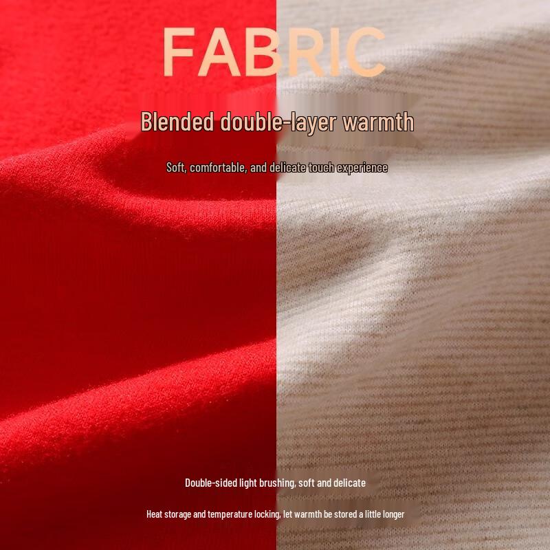 Tingmei Glücksrotes Thermounterwäsche-Set