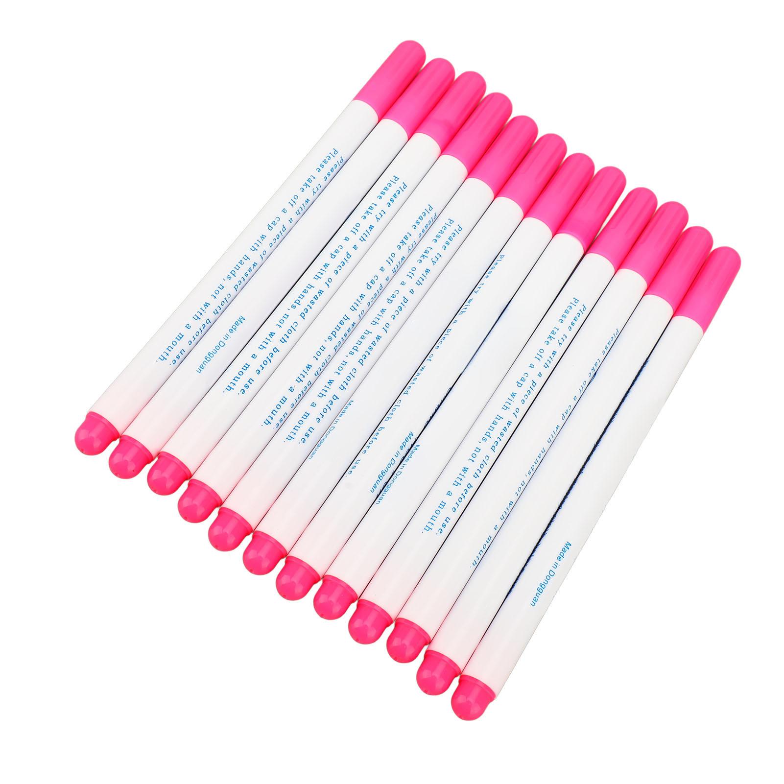 

12PCS Water Soluble Pen Multifunctional Disappearing Ink Water Soluble Marking Pen for Embroidery красный