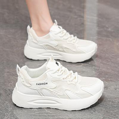 Sommer Damenschuhe neue atmungsaktive Mesh Sportschuhe Kinder Koreanische Version vielseitig dicke Sohle lässig weiche Sohle Laufschuhe Dad Shoes