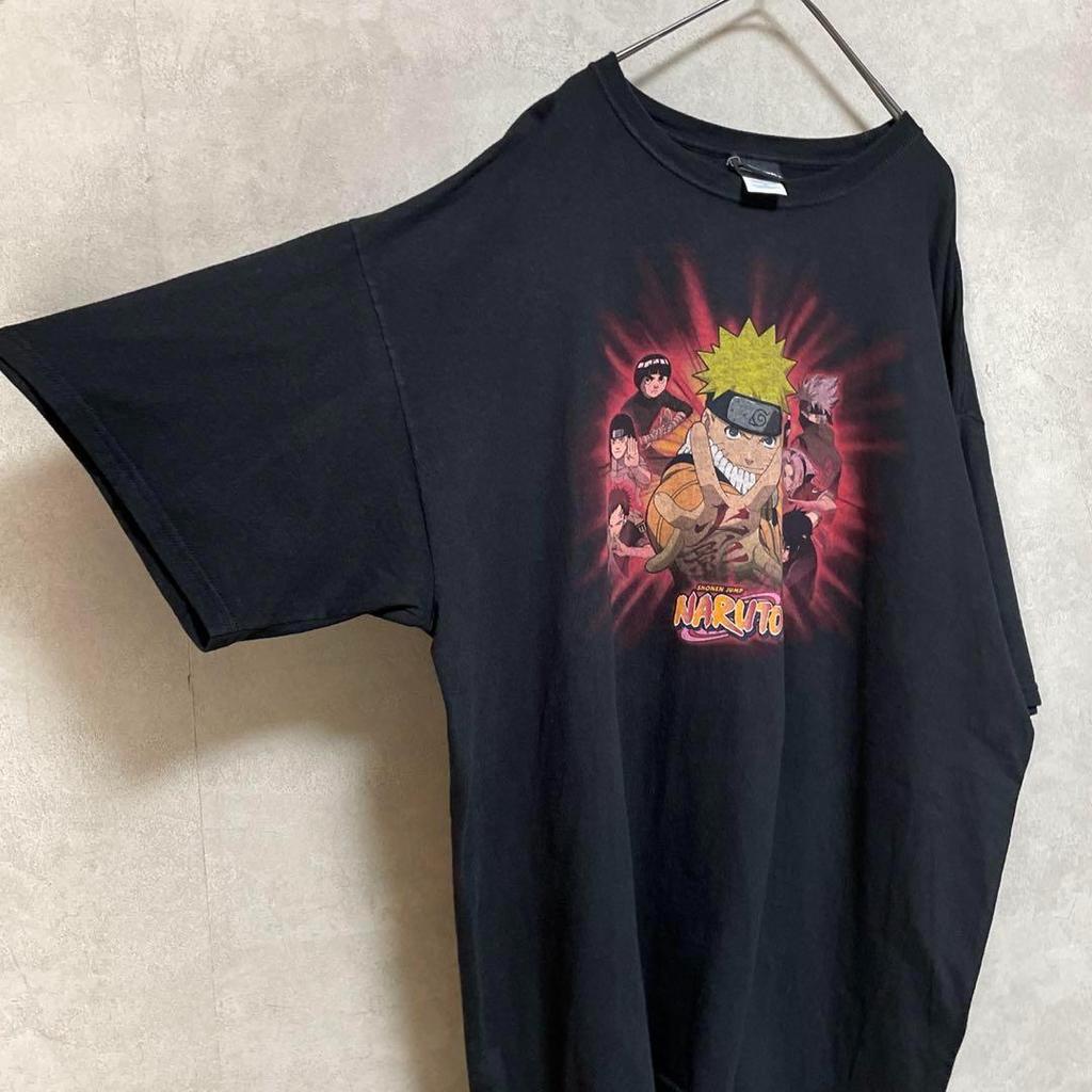 [USED] Vintage 2000s Naruto Gaara Short Sleeve Shirt, Anime, Manga, Black (5)
