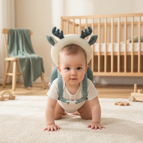 Zaino Protettore per la Testa del Bambino Yousheng, Imbottitura Morbida Riempita Previene le Cadute all'Indietro dei Neonati, Carino Zaino Cuscino Animale di Peluche per la Sicurezza della Testa dei Bambini Piccoli
