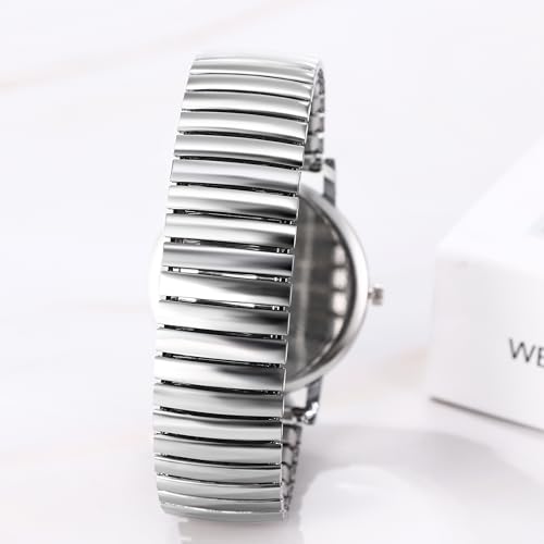 Stylish Couple's Watches, Heart Design, Silver: Analog Display, One Size Fits All, Quartz Movement, Leisure, Business, Couple's Fashion Accessory - Pe