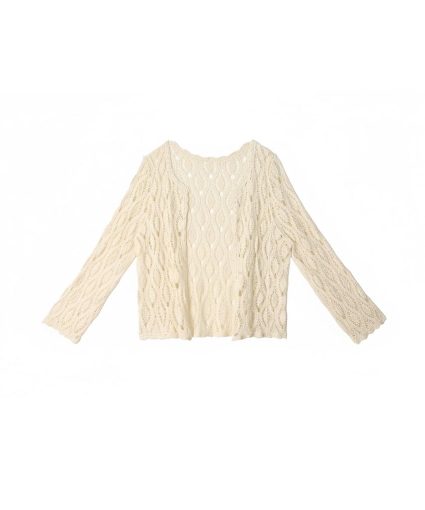 VIKINI VENDER Tahir Crochet Cover-Up Cardigan