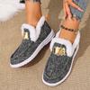 Women Snow Boots Solid Round Toe Sports Shoes Warm Casual Cotton Shoes Winter New Plush Ankle Boots Flats Loafers Female Ladies