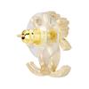 CHANEL Crown Classic Double C Logo Gold Metal Earrings Women's Gold