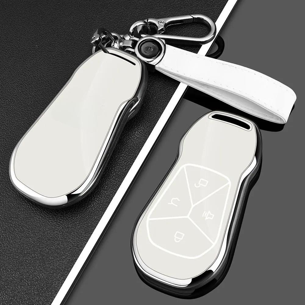 Car Key Case Bag For Xpeng Xiaopeng G6 G9 P7 G5 G3 Keychain Protective Cover Smart Remote Key Protection Shell