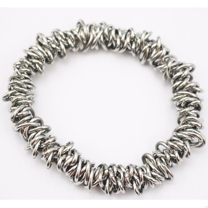 

Stainless Steel Elastic Bracelet And Bangles Men Women Fashion Jewelry Gold Color Circle Chain Bracelets