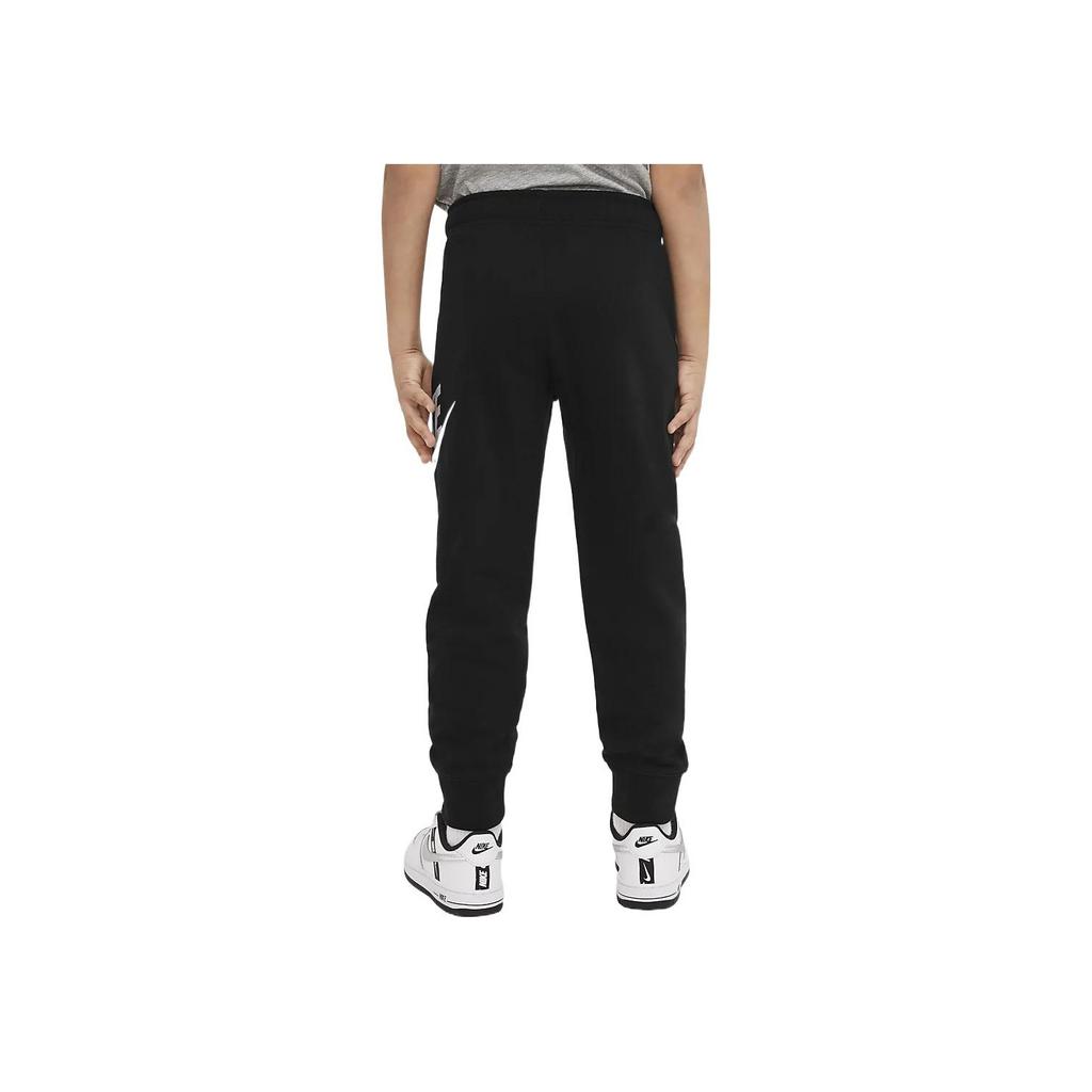 Nike Logo Letter Print Cuffed Knit Sports Pants Kids Bottoms Black DB6994-011