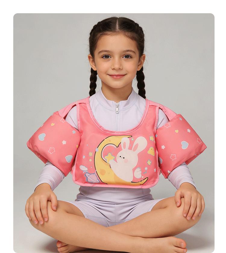 Cartoon Kids' Swimsuit & Water Play Gear: Armbands, Floats, Swim Rings, Life Jackets, Water Sleeves, Buoyancy Vests.