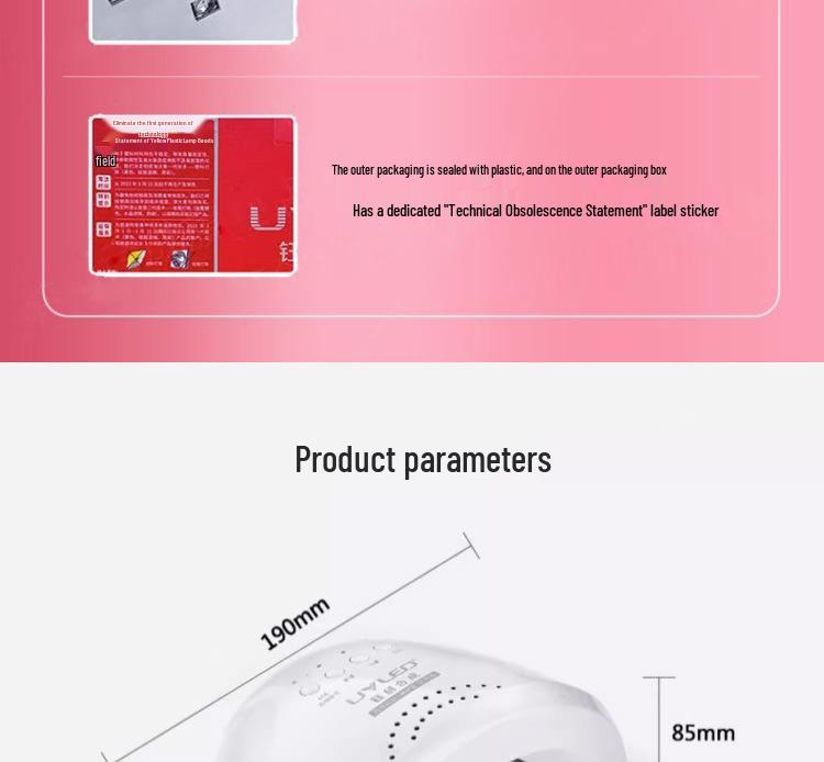 Yuchuang Sunone 48W UV/LED Nail Lamp for Gel Polish, High Power Salon Exclusive.