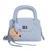 2026 Spring/Summer Women's Cute Bear Handbag - Diamond Lattice Chain, Shoulder & Crossbody Bag