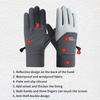 Windproof And Waterproof Outdoor Gloves Touch Screen Thumb And Index Finger Fingertips Warm Gloves For Running Cycling
