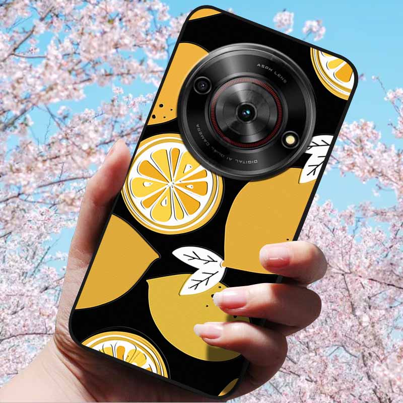 For ZTE Blade A75 5G 6.6" Cases 3D Relief Flower Soft Silicone Luxury Cover for ZTE Blade A75 5G 3D Phone Cases ZTE Blade Z2357N