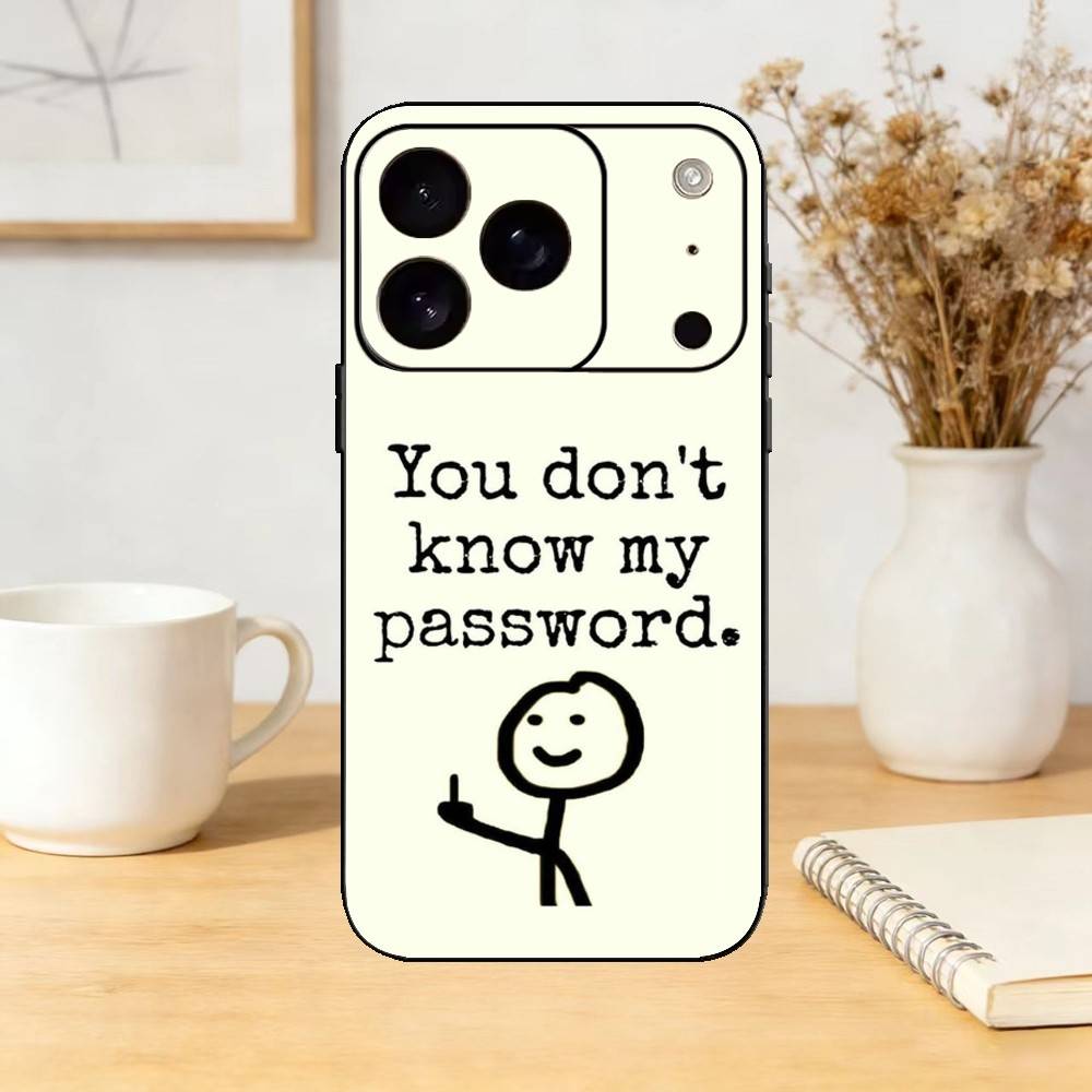 Dont Touch My Phone Phone Case Silicone black Soft For IPhone 17,16,15,14,13,12,11,SE,Plus Pro Max