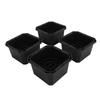4PCS Bed Risers Rubber Heavy Duty Chair Leg Lifts Furniture Riser Blocks for Desk Cabinet Sofa Couch Tables Type B