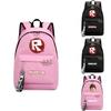 Fashionable Roblox Backpack For Students With Firm Canvas Cloth And Smooth Zipper