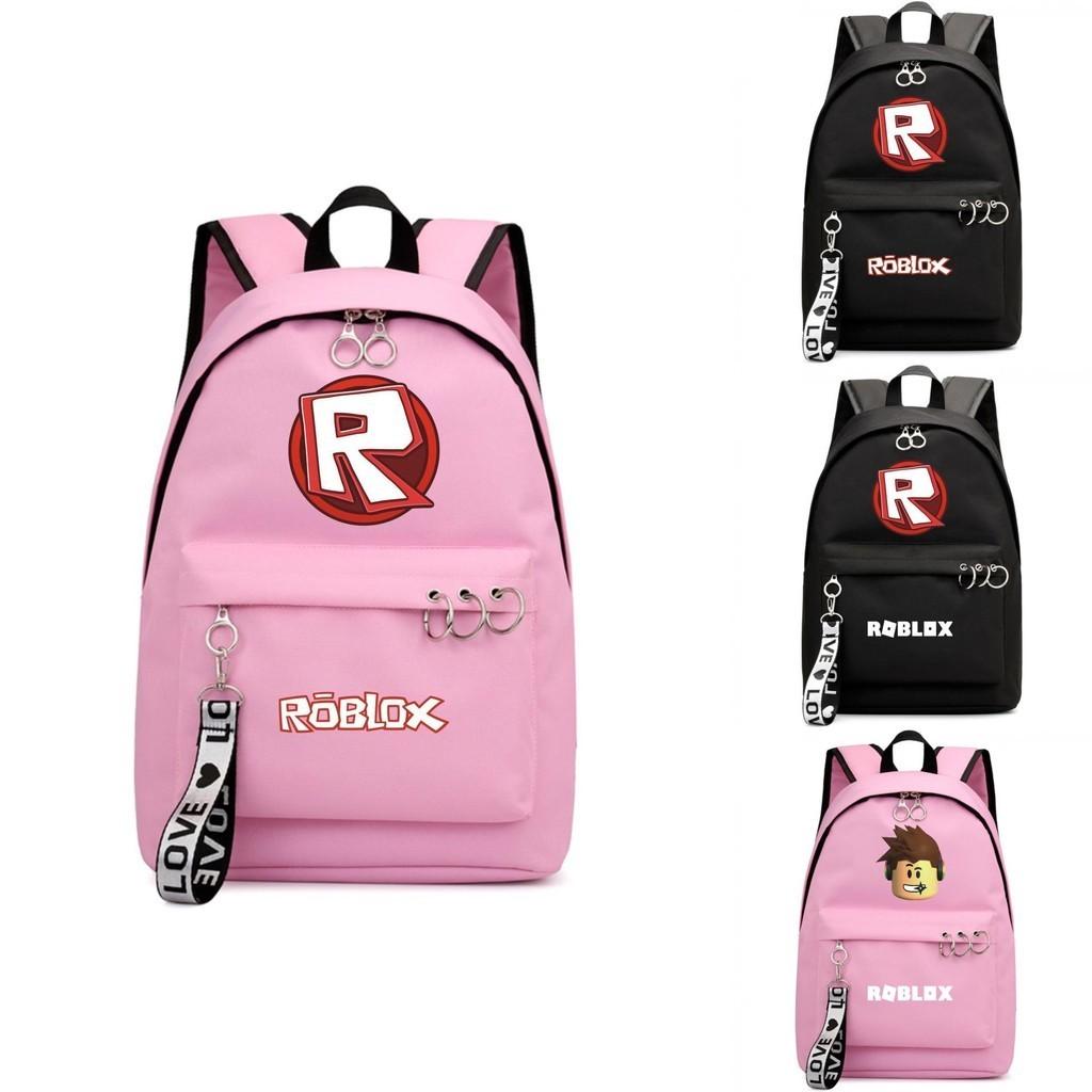 Fashionable Roblox Backpack For Students With Firm Canvas Cloth And Smooth Zipper