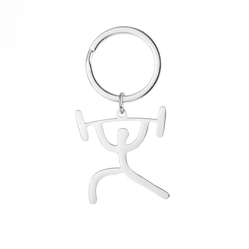 Gold Silver Black White Splicing Cat Stainless Steel Keychain Cute Cartoon Design Fashion Couple Pendant Practical Backpack Decoration