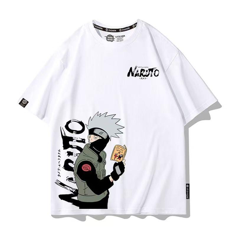 Men's Naruto Anime Graphic T-Shirt, Sasuke Uchiha & Pain Akatsuki Oversized , Summer Loose Fit Casual Streetwear for Boys&Girls