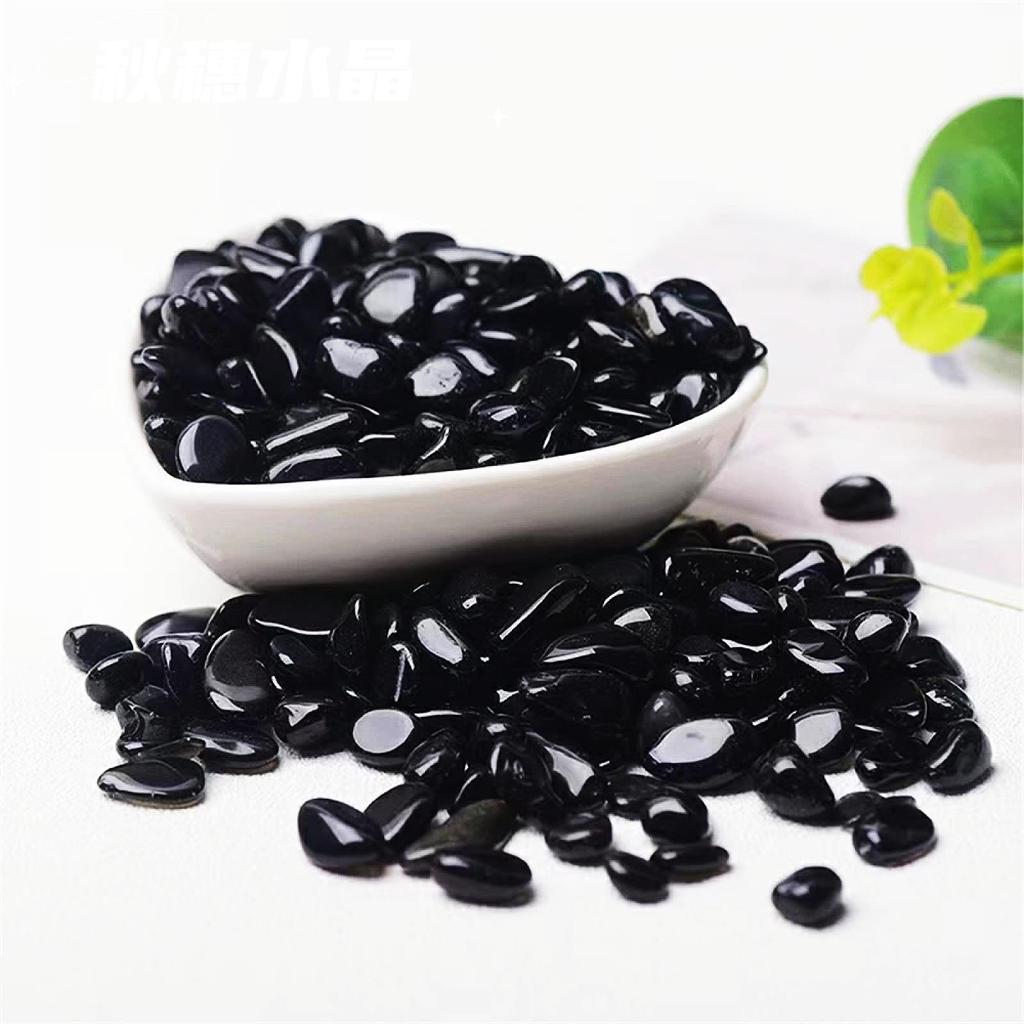 Natural Black Graphite Gravel Stone Ornament for Purification and Demagnetization In Fish Tanks and Flower Pots