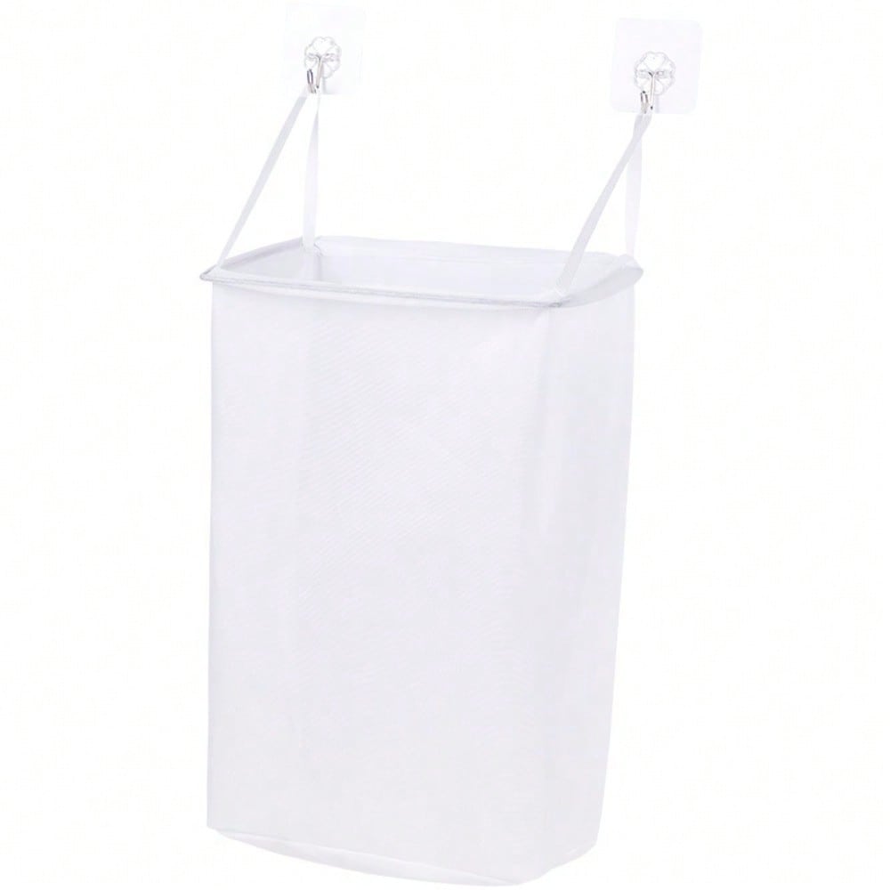 Wall Hanging Dirty Clothes Basket Household Laundry Basket No Punching Toilet Paste Storage Basket Bathroom Storage Basket Dirty Clothes Basket