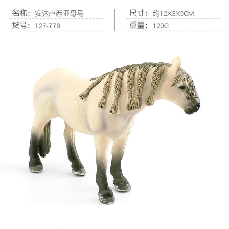 Simulation Of 7 Quarter Horse Apalusa Horse Hanover Horse Animal Static Tabletop Ornament Toy