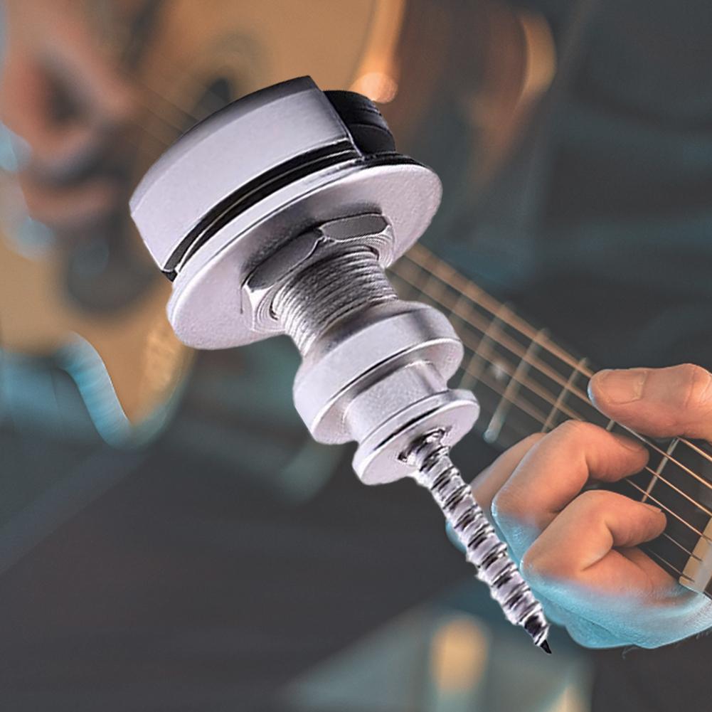 2 Pcs Security Strap Lock Quick Release Guitar Strap Retainer System Guitar Strap Button Locks for Electric/Bass/Acoustic Guitar