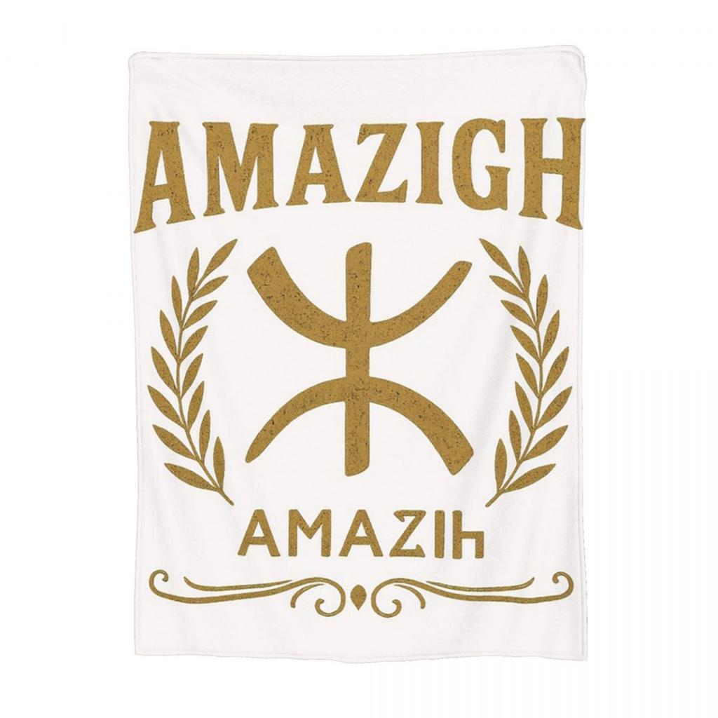 YAZ Amazigh Symbol Tamazight People Blanket Soft Warm Flannel Throw Blanket Cover for Bed Living room Picnic Travel Home Couch