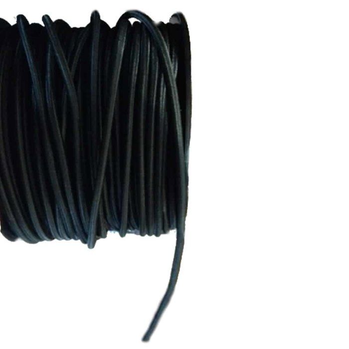Corde élastique noire 6mm, 40 mètres - Sandow pour bâche et jardin