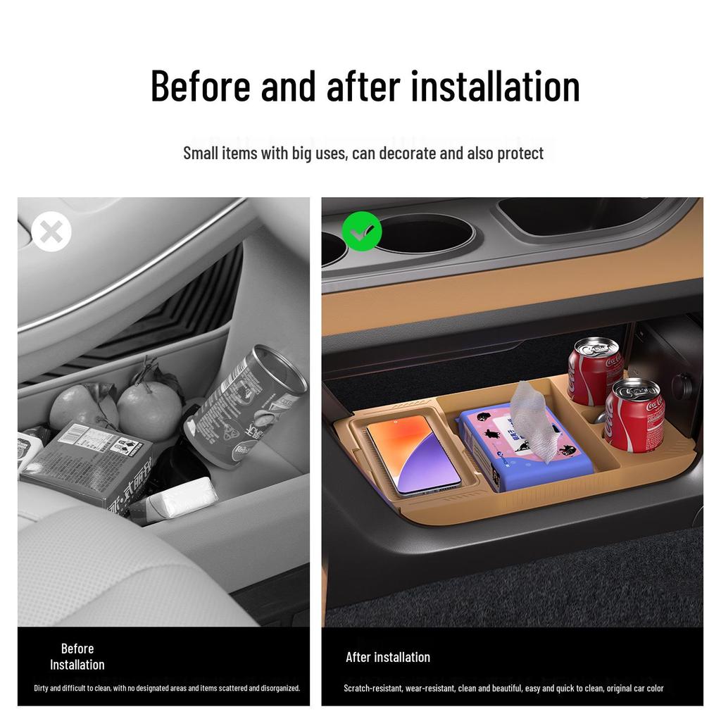 Silicone Storage Organizer for GAC Trumpchi E8 Center Console