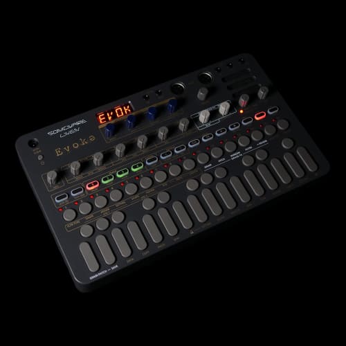 SONICWARE LIVEN Evoke [Acoustronic Synth x Granular Effects] A portable, battery-powered synth with built-in speaker, ideal for creating cinematic amb
