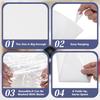 4 Pack Reble Pastry Piping Bags 16" Large Cotton Cake Decorating Icing Bags White Frosting Icing Piping Bag Decorating Frosting Hangable Baking