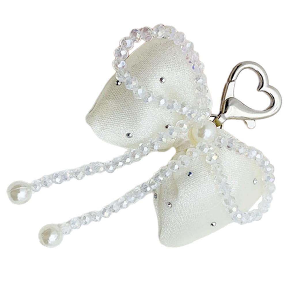 Křišťálové korálky Řetízek na mobilní telefon Barevný přívěsek s mašlí Přívěsek na klíče Vícebarevná dekorace školní taška ve tvaru motýla