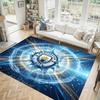 Manchester City Design Crystal Velvet Carpet Cozy Non?Slip Printed Rug For Bedroom Living Room Entrance