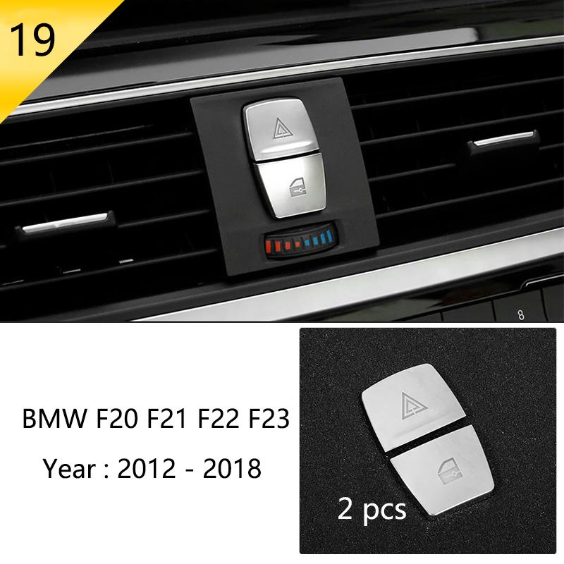 For BMW 1 2 Series F20 F21 F22 F23 Carbon fiber Car Control CD Panel Cover Trim Air conditioning Outlet Frame Decoration Sticker LNYCP1