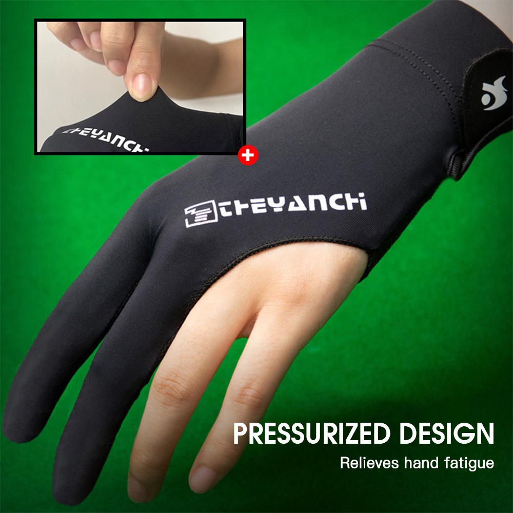 Pool Player Gloves Comfortable Billiard Glove 3 Finger Pool Gloves Lightweight Pool Table Glove