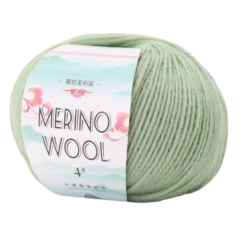 Soft Worsted Weight Yarn Wool Yarn Hand Knitting Yarn 1.76oz/Roll For Knitting Rugs Sweaters Scarves Hat Gloves