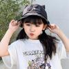 Cute Baby Hat With Cat Design Japanese Style Sun Protection Hat For Summer