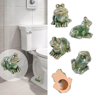 Frosch WC-Schraubenabdeckung Harz Schildkröte Tierfigur Wasserdichte WC-Schraube