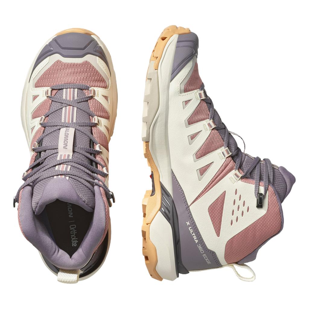 SALOMON X Ultra Comfortable Simple Fitting Mid-Top Hiking Shoes Women Hiking Shoes Pink 478164
