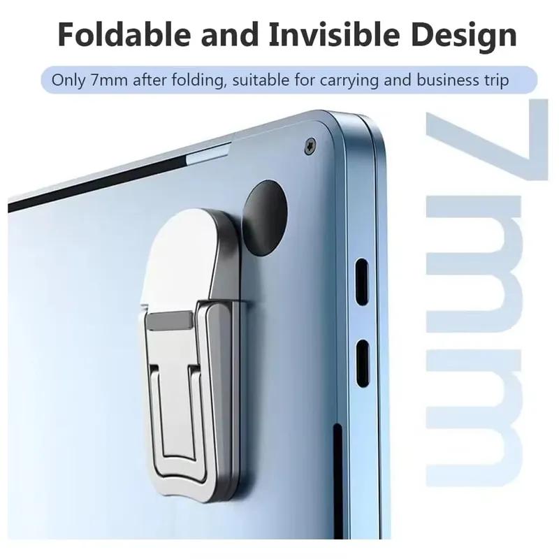 2PCS Zinc Alloy Mini Portable Legs Laptop Stand Holder For Notebook Support Keyboard Holder Foldable Height-adjustable cooling support