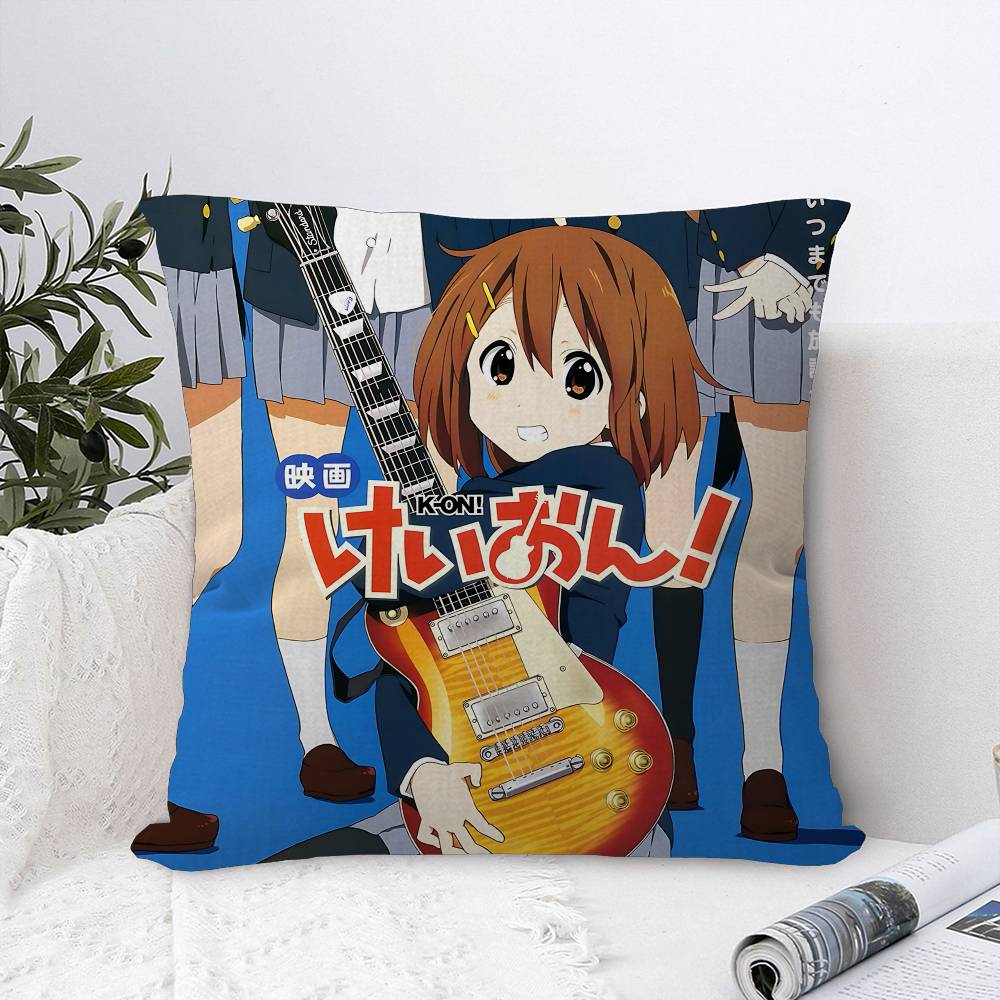 Japan Classic Anime Music K-On Pillow Cover Sofa Cushion Cover Home Room Decoration Children Gift