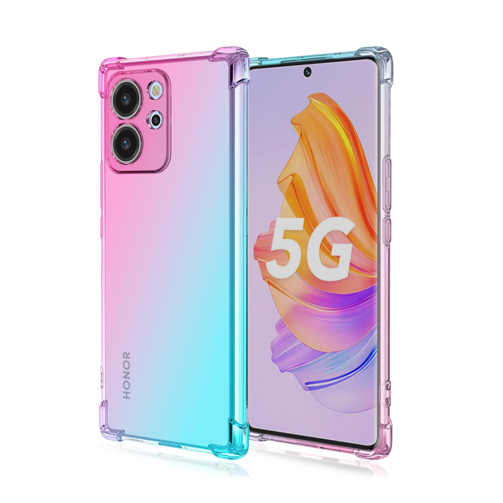 

Прозрачный милый градиентный чехол для телефона, тонкий, устойчивый к царапинам, гибкий чехол из ТПУ, противоударный защитный чехол для Huawei P smart Pro 2019 Z P20 P30 P40 lite E Huawei P60 Pro розовый/зелёный